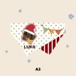 Personalized Dog Bandana – Custom Pet Bib for Dogs & Cats, Christmas Triangle Scarf, Feeding Drool Bib - Image 5